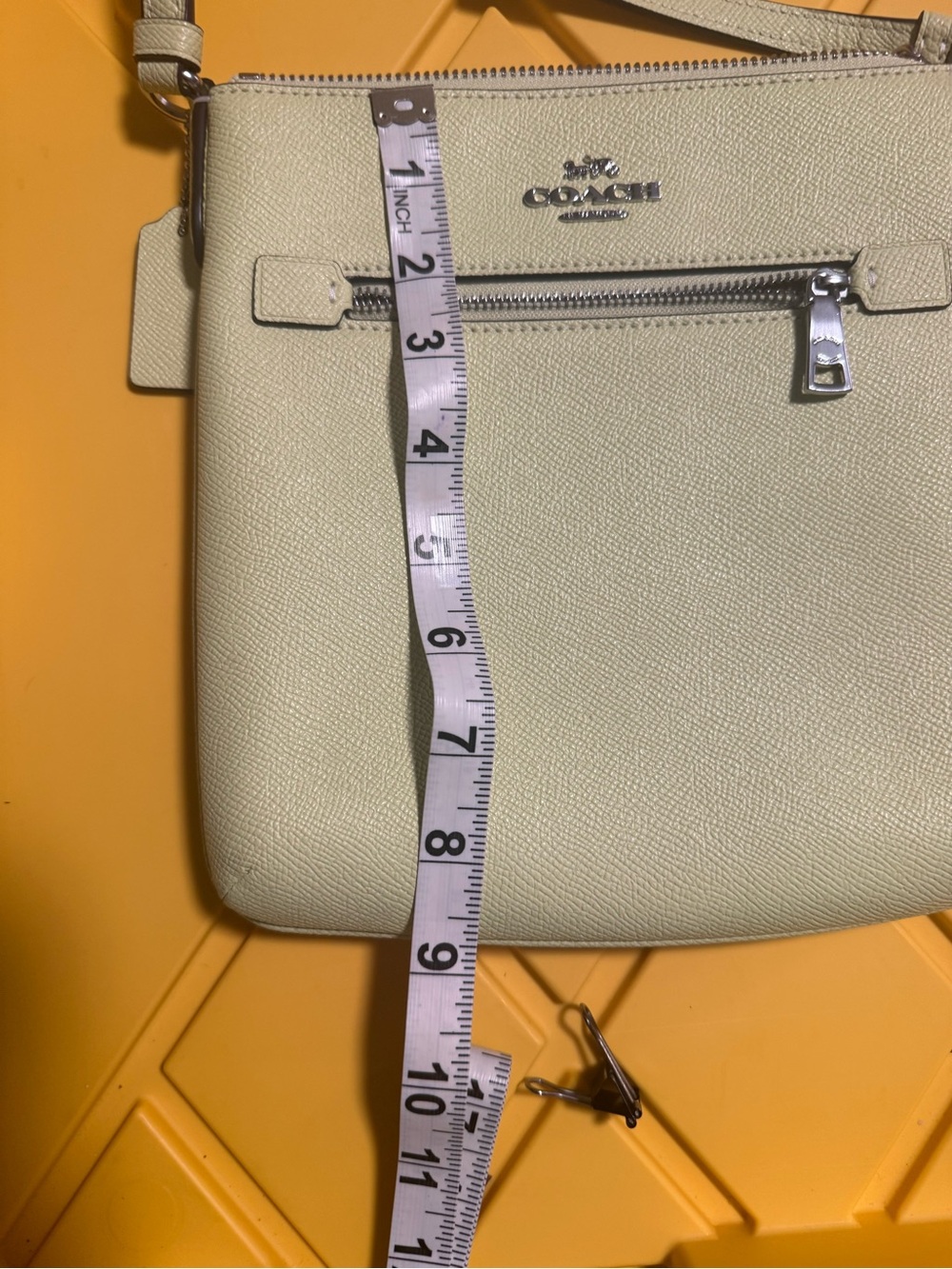 Coach Pale green Crossbody Bag Structured Design - Picture 5 of 5